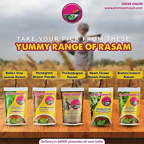Ammi Samayal Brahmi Vallarai Instant Rasam Soup Mix | Grocsy