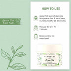 Glamveda Green Tea Recharge & Renew Face Pack | Grocsy