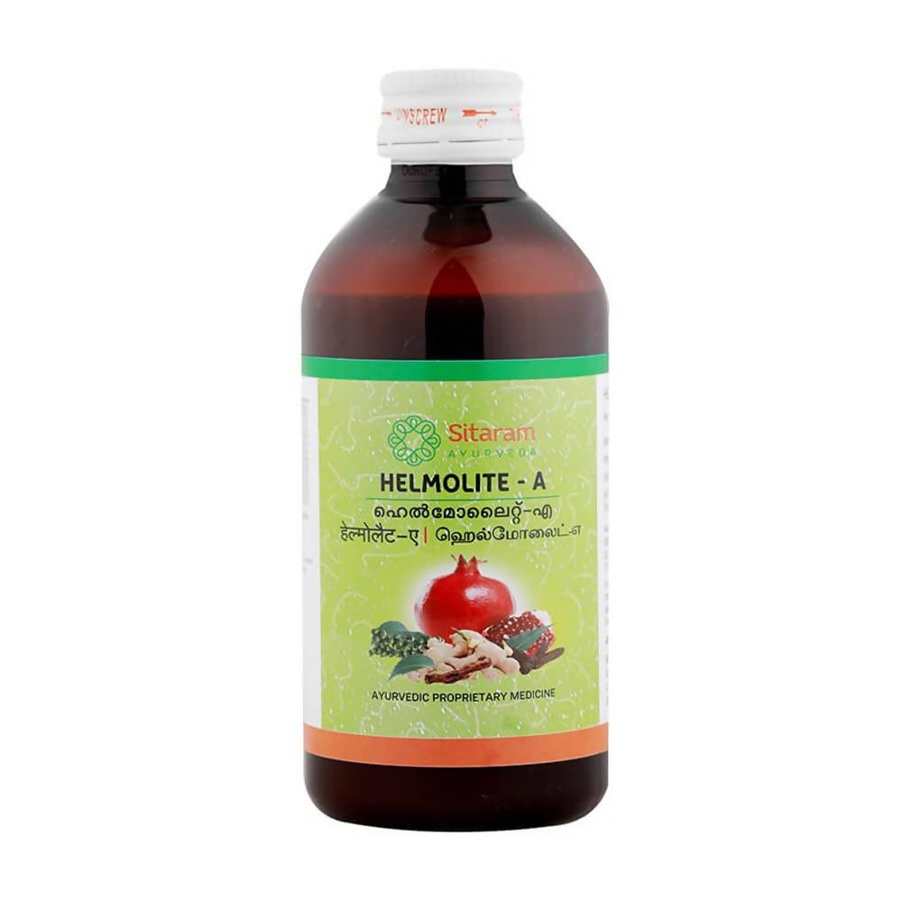 Sitaram Ayurveda Helmolite-A Syrup | Grocsy
