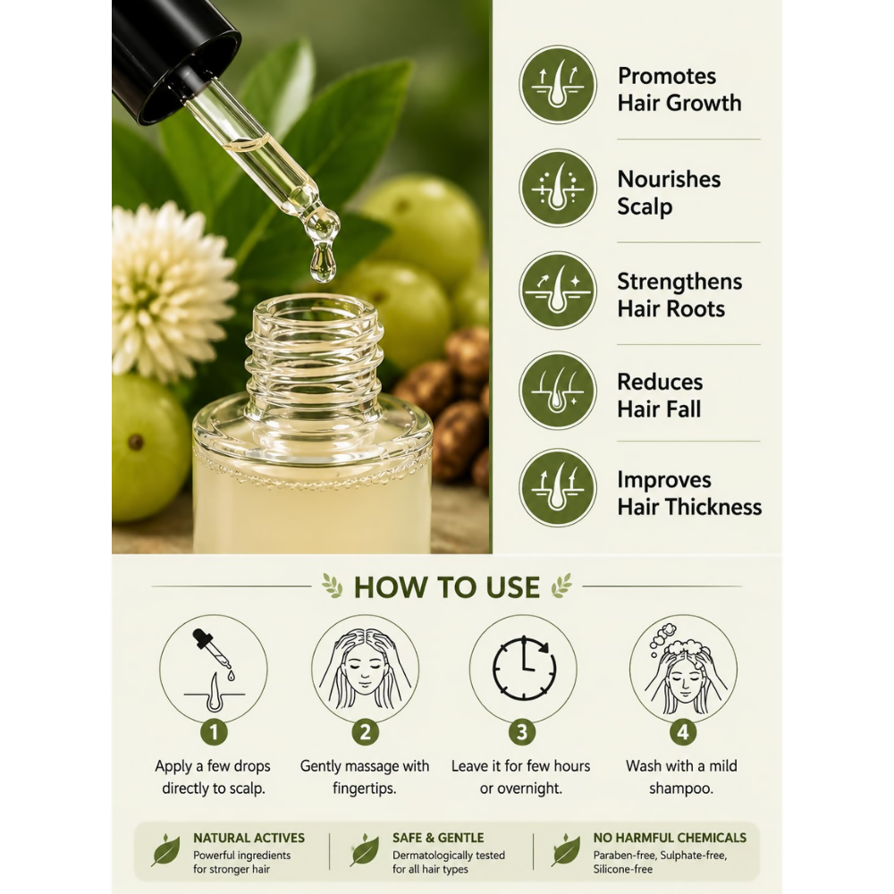 THE LIVING CO. Shikakai + Bhringraj Stimulating Scalp Serum | Grocsy