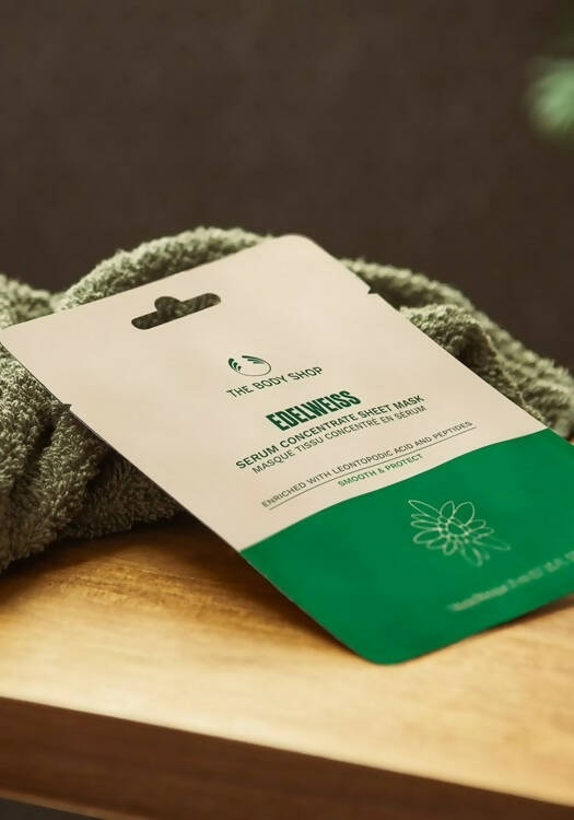 The Body Shop Edelweiss Serum Concentrate Sheet Mask | Grocsy