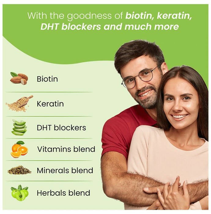 Zingavita Biotin + Keratin Hair Vitamin Kaccha Aam Gummies | Grocsy