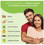 Zingavita Biotin + Keratin Hair Vitamin Kaccha Aam Gummies | Grocsy