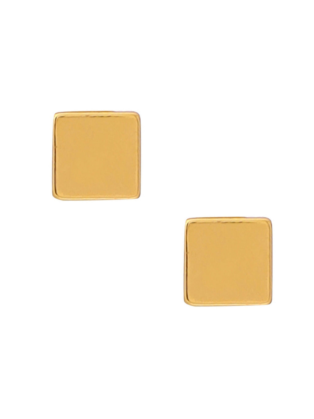 Ruby Raang Golden Square Studs | Grocsy