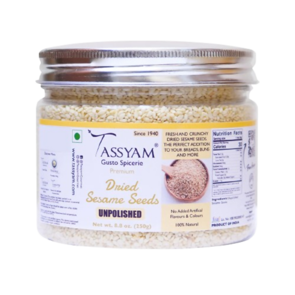 Tassyam Organics Unpolished Sesame Seeds | Grocsy
