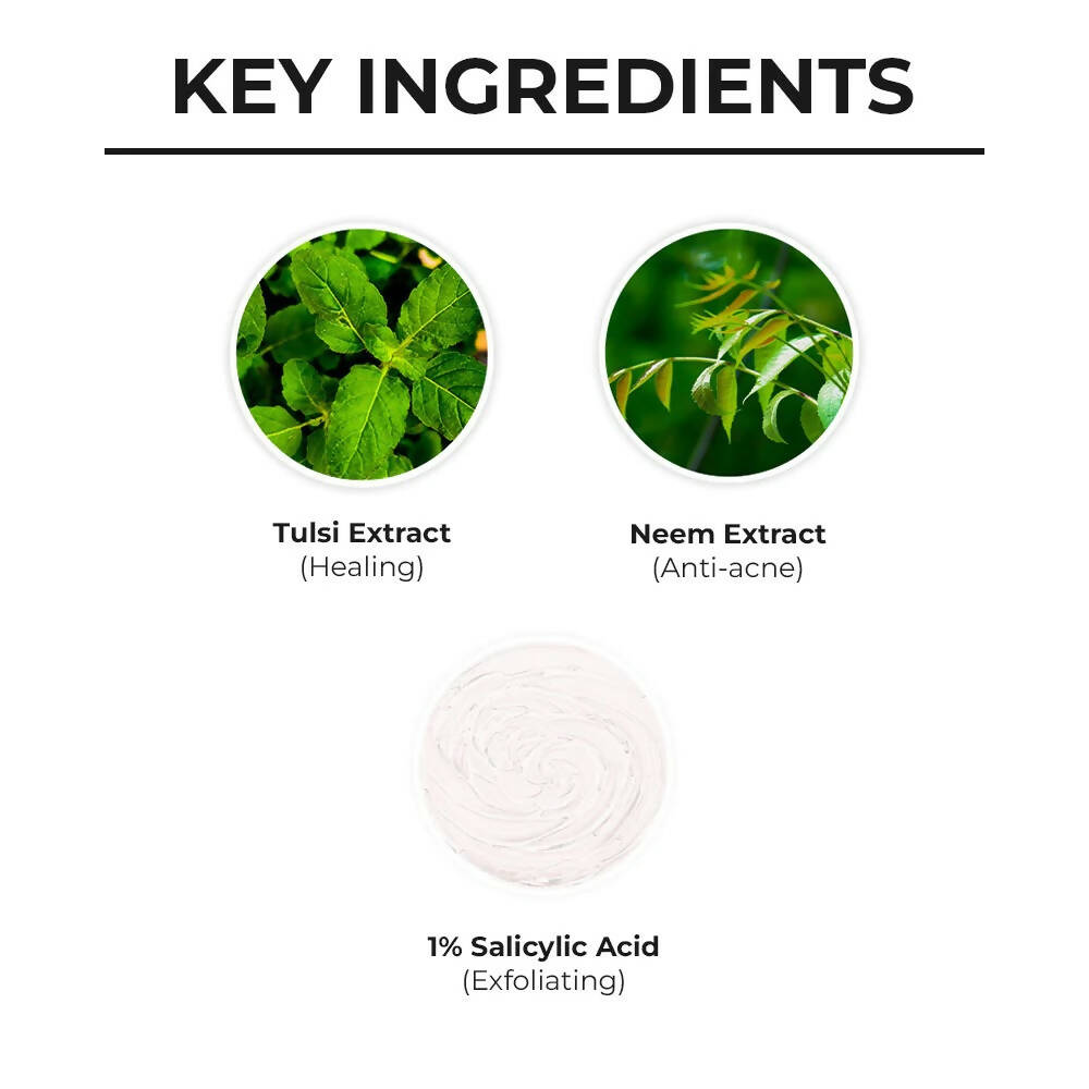Dr. Sheth's Neem & Salicylic Acid Face Wash, Anti-Acne & Oil Control Face Cleanser | Grocsy