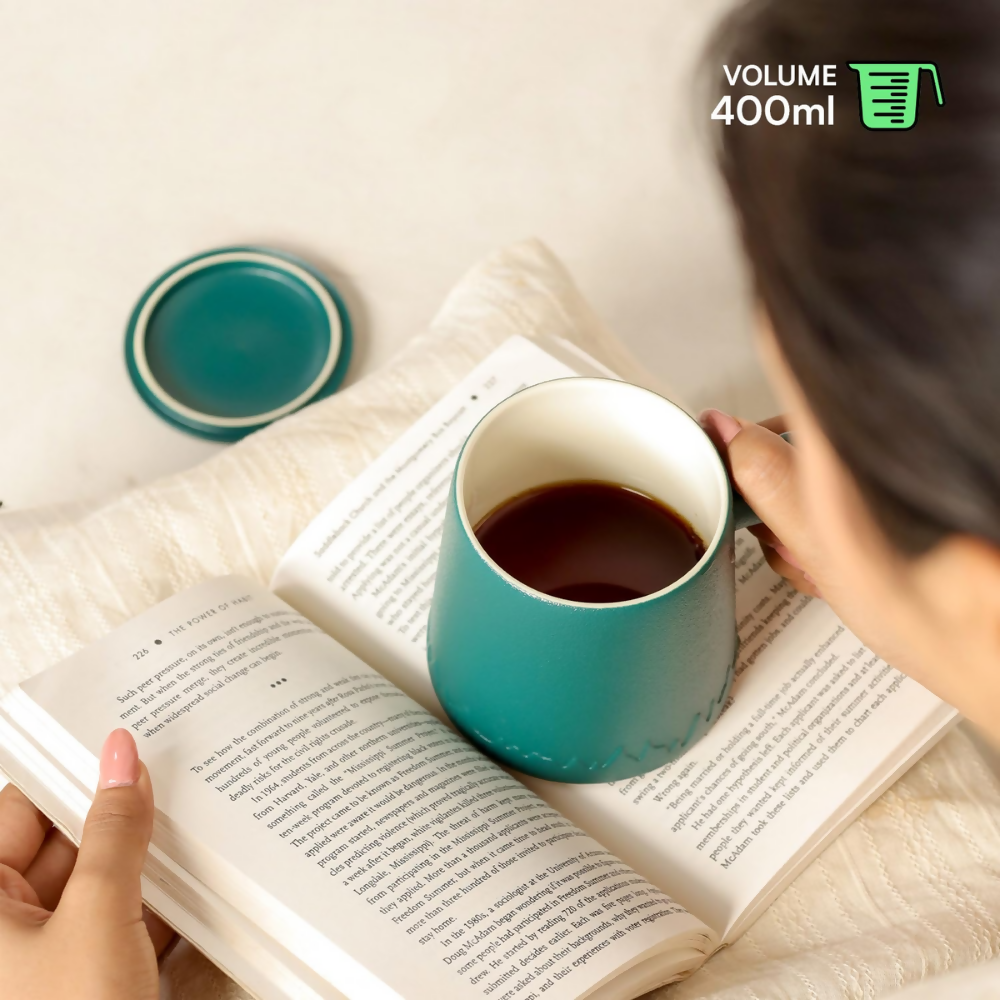 Udyan Tea Infuser Mug - Forest Green | Grocsy