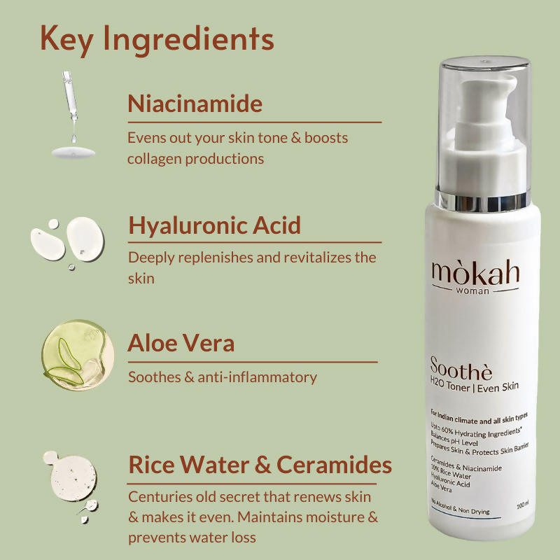 Mokah Woman Soothe Hydrating Toner | Grocsy