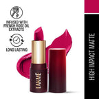 Lakme Forever Matte Lipstick, Made With French Rose Oil Extracts - Pink Petal | Grocsy