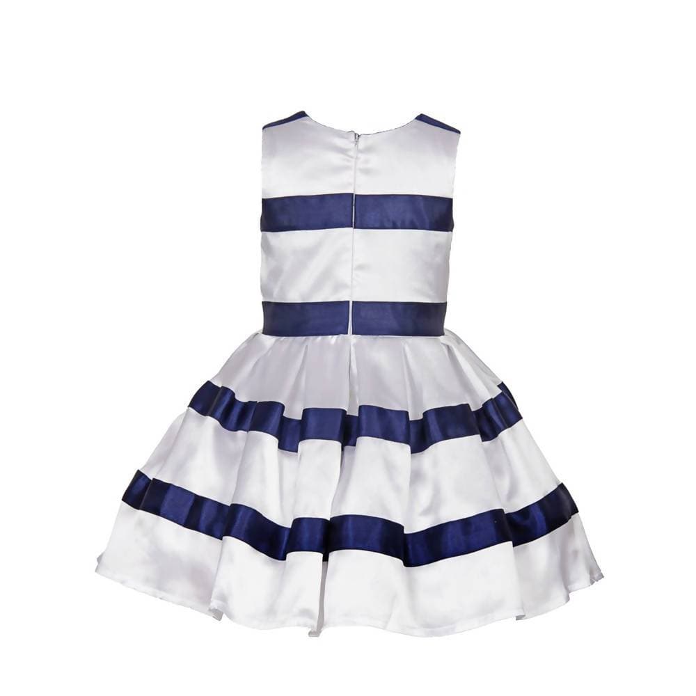 Asmaani Baby Girl's Multi-Color Satin Knee Length Frock (AS-DRESS-22008) | Grocsy