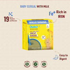 Timios Organic Wheat Banana Baby Cereal | Grocsy