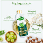 VI-JOHN Prakritik Amla & Bhringraj Hair Oil For premature greying, 100% Natural Bio-Actives | Grocsy