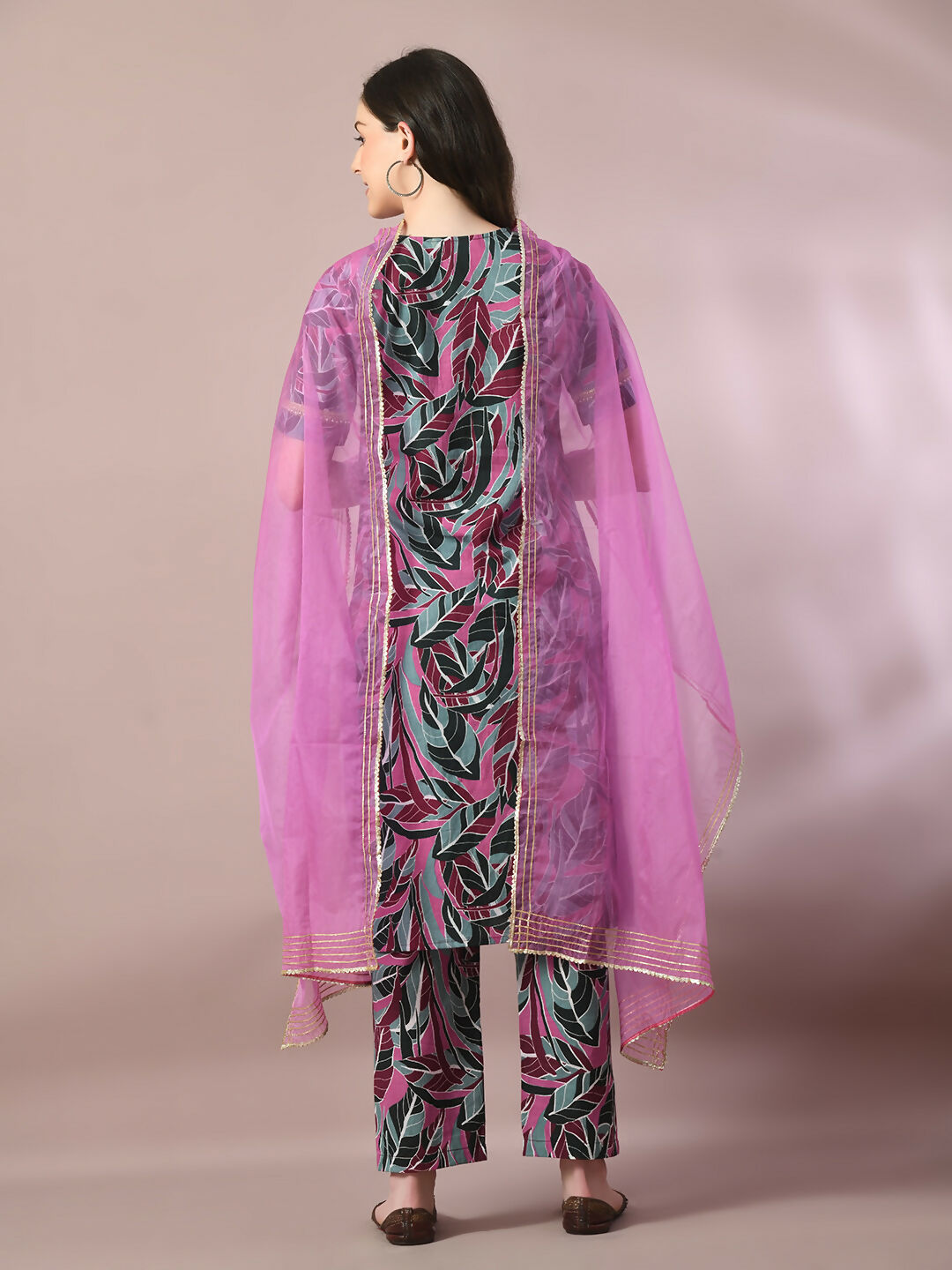 Myshka Women's Multi Printed Cotton Straight Party Kurta Set With Dupatta | Grocsy