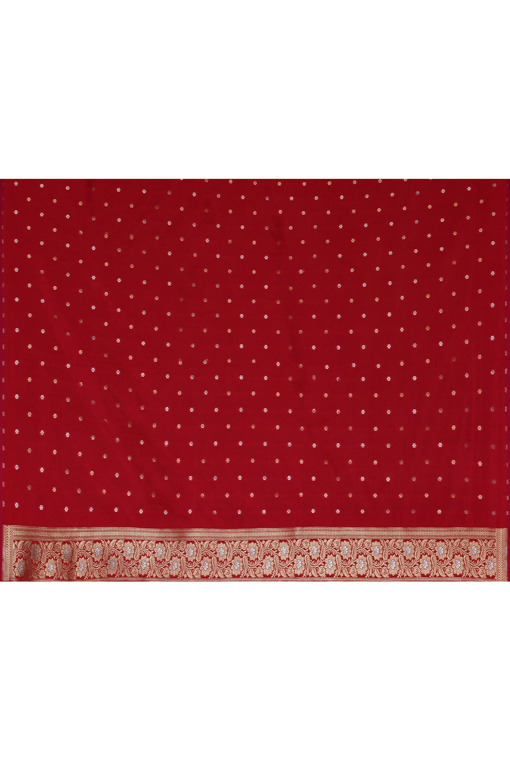 Joban Fashion Red Soft Pure Handloom Banarasi Silk Saree | Grocsy