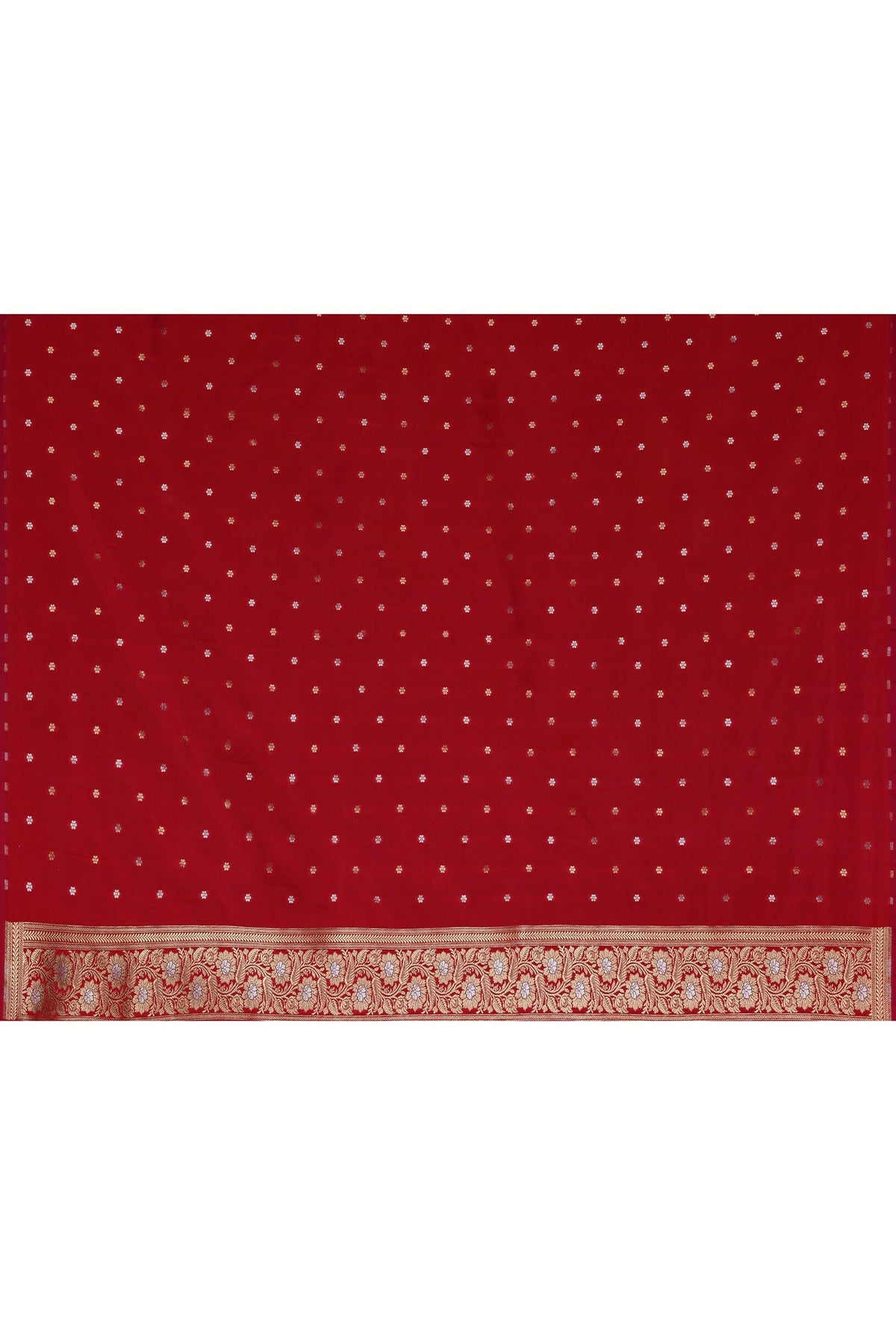 Joban Fashion Red Soft Pure Handloom Banarasi Silk Saree | Grocsy
