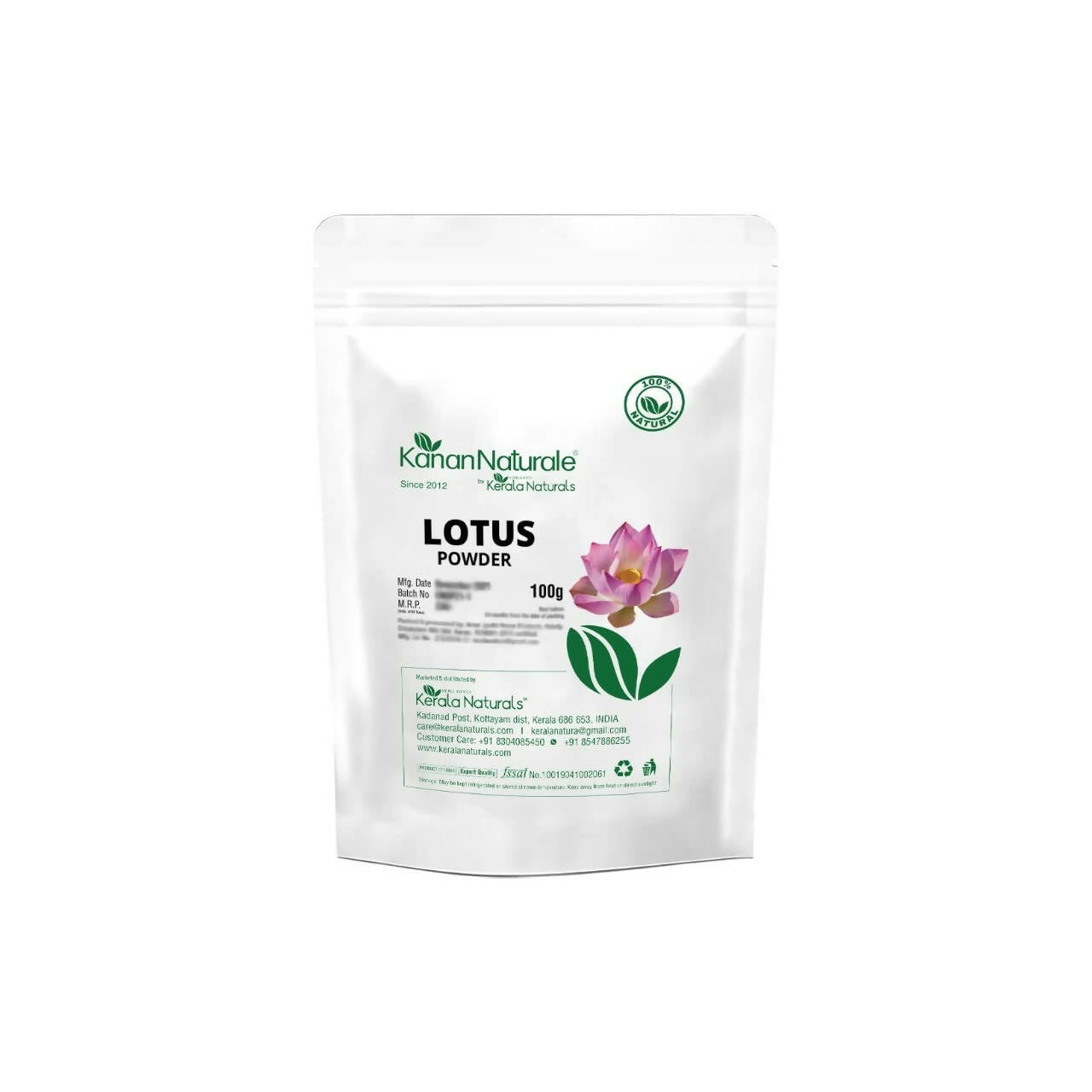 Kerala Naturals Lotus Powder | Grocsy