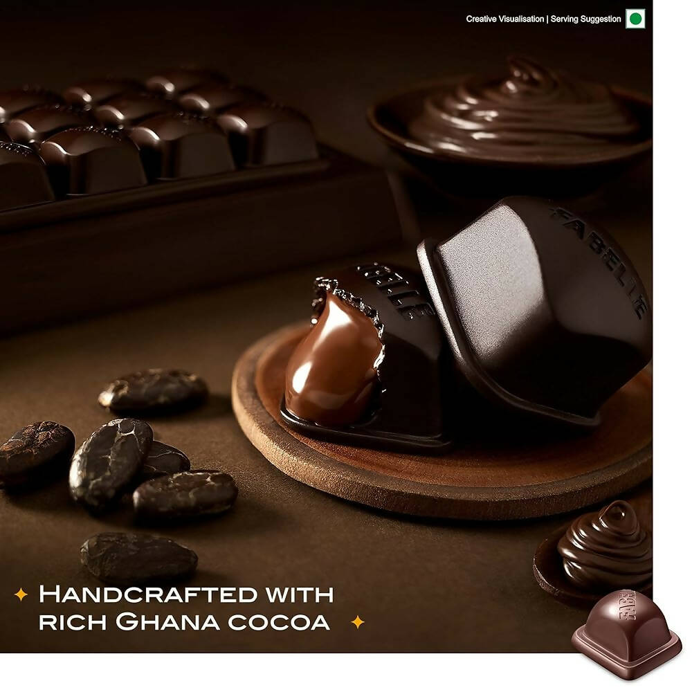 Fabelle Heavenly Dark Mousse with Ghana Cocoa Luxury Bar | Grocsy