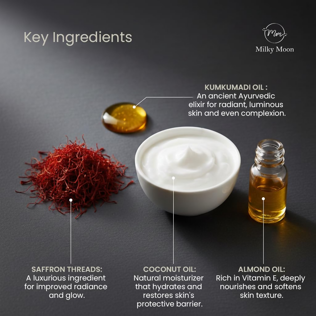 Milky Moon Kumkumadi Cream for Pigmentation & Wrinkles Night Cream | Grocsy