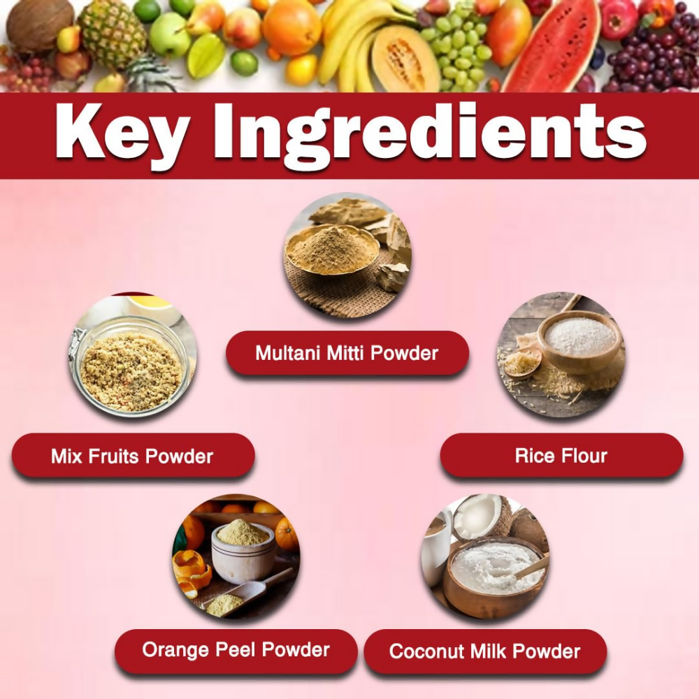 VedicAyurveda Herbal Wax Powder - Mix Fruits | Grocsy
