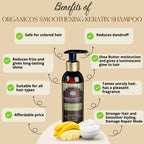 Organicos Smoothening Keratin Shampoo | Grocsy