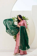 Teeya Creation Pink Viscose Jacquard Party Wear Designer Suit | Grocsy