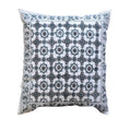 The Decor Nook Grey Jaal Print With Grey Border Cushion Cover | Grocsy