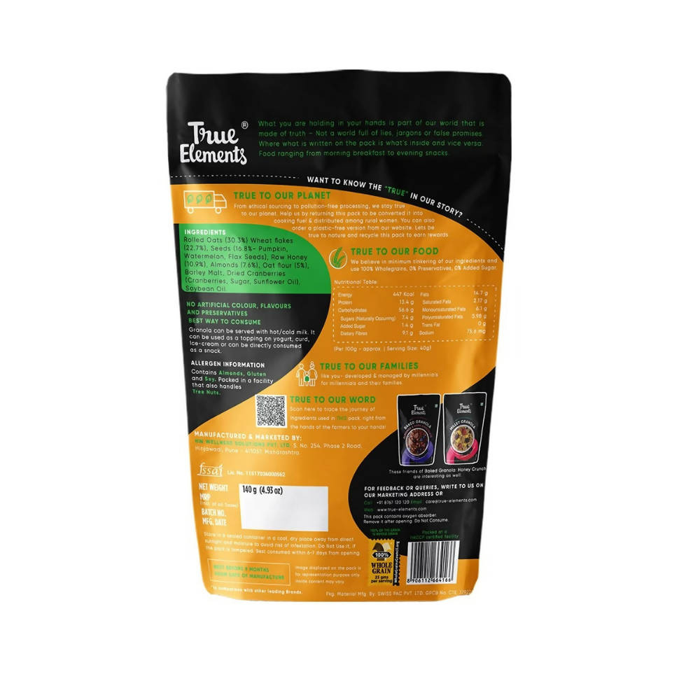True Elements Baked Granola Honey Crunch | Grocsy