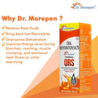 Dr. Morepen Premium ORS Drink With Electrolytes for Instant Hydration Orange Flavour | Grocsy