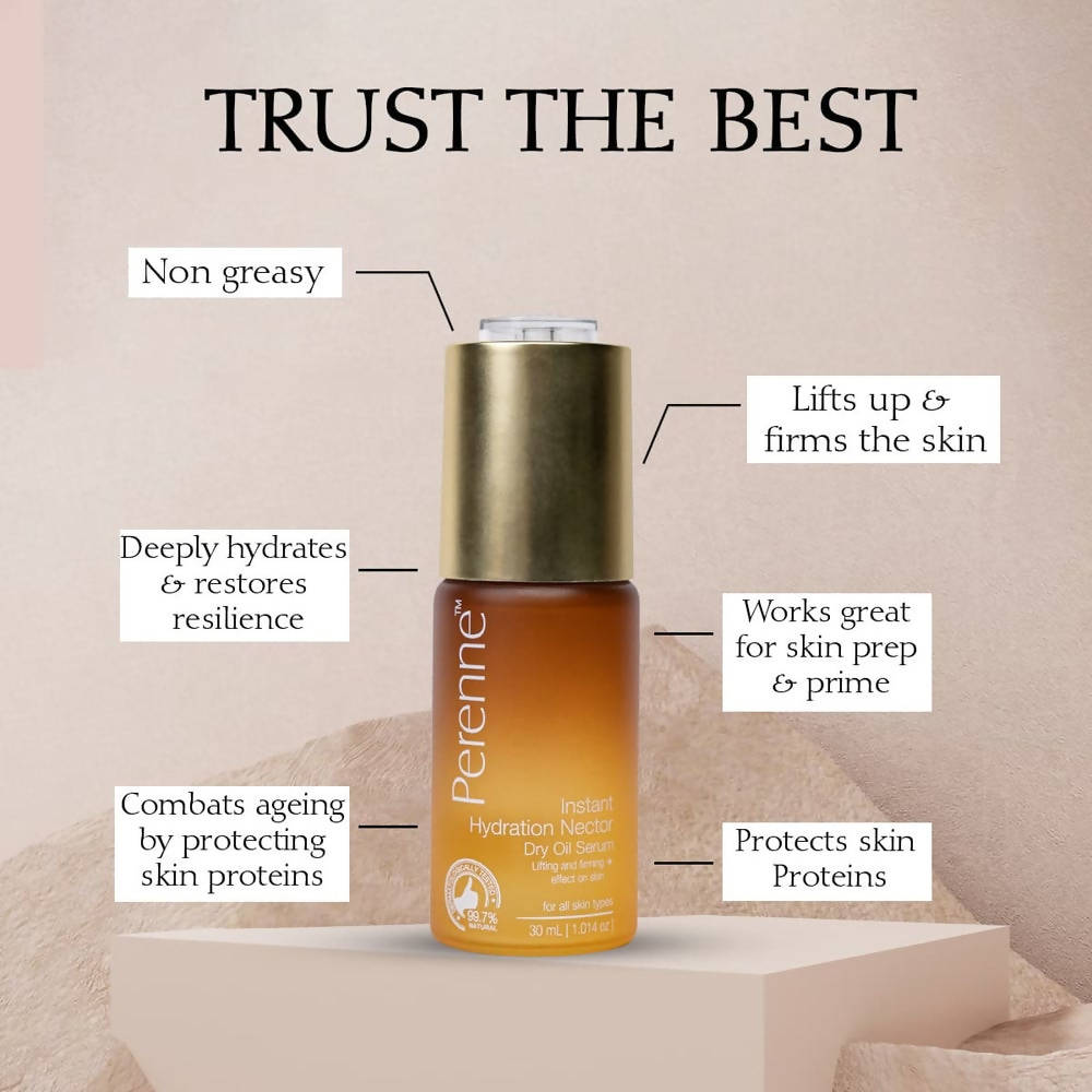Perenne Instant Hydration Nectar Dry Oil Serum | Grocsy