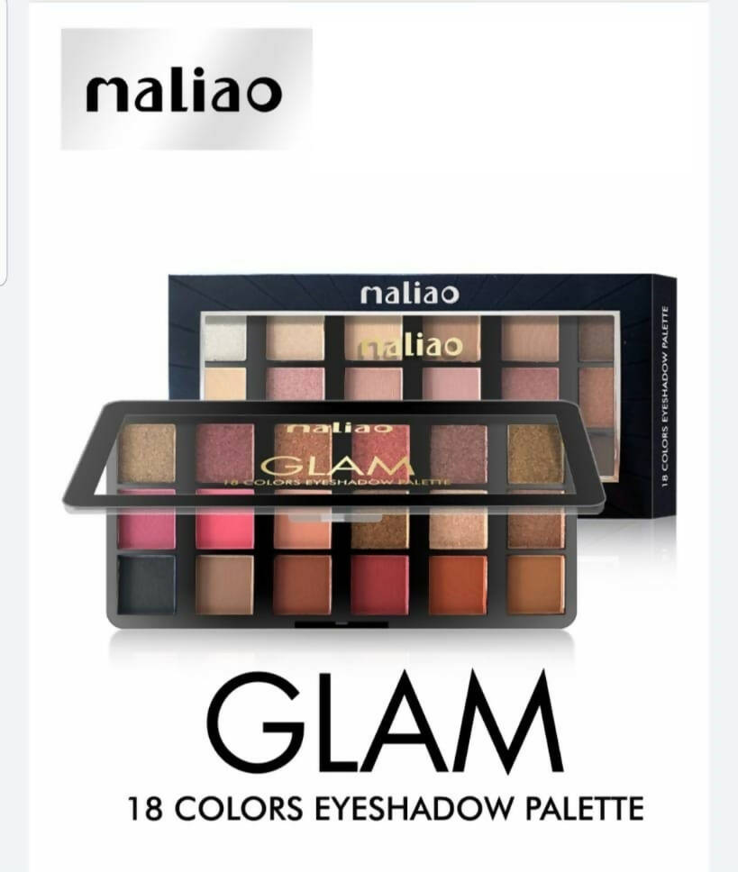 Maliao Professional Matte Look Glam 18 Colors Eyeshadow Palette | Grocsy