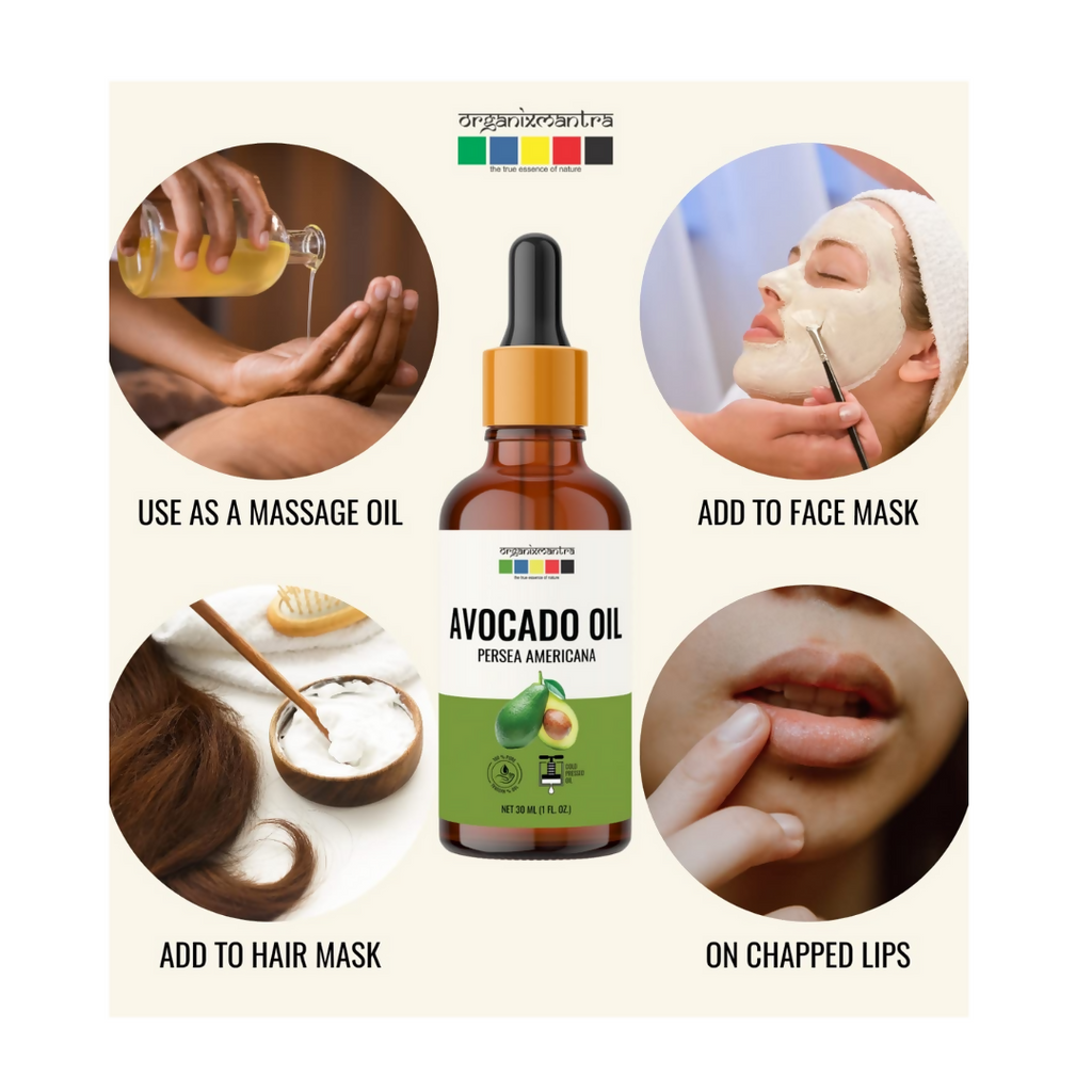 Organix Mantra Avocado Oil for Hair Growth, Moisturizing Skin & Face Massage | Grocsy
