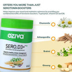 OZiva Sero.D3+ With Brahmi & Ginseng Extract Capsules | Grocsy