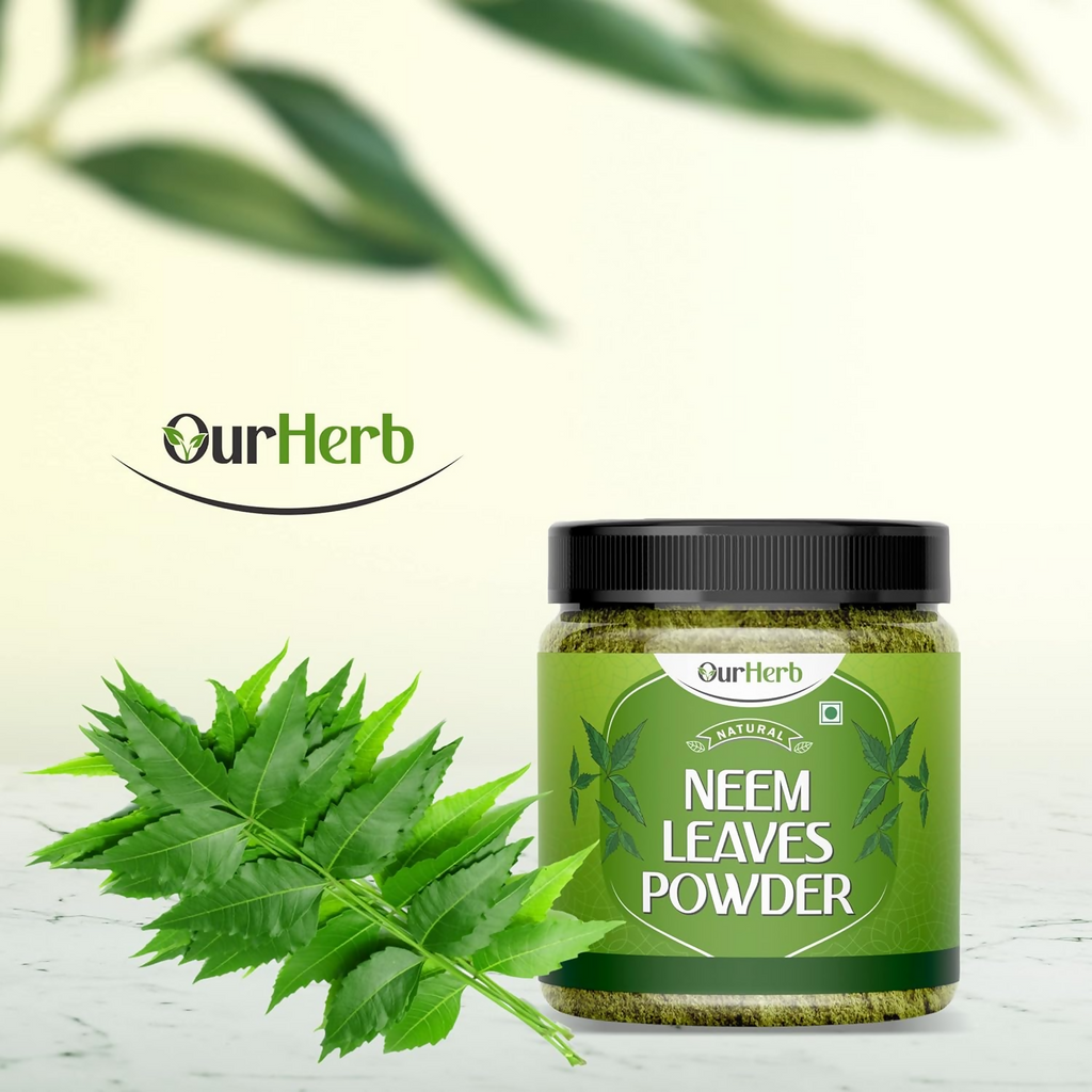 OurHerb Pure Neem Leaves Powder For Face Pack & Hair Care | Grocsy