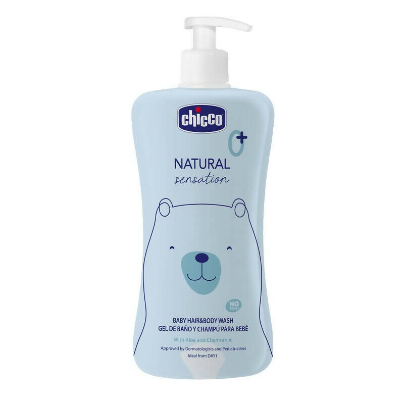 Chicco Baby Natural Sensation Hair & Body Wash With Aloe & Chamomile | Grocsy