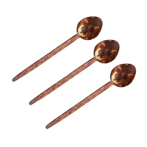Thenga Coconut Shell Large Cooking Spoon Sets | Grocsy