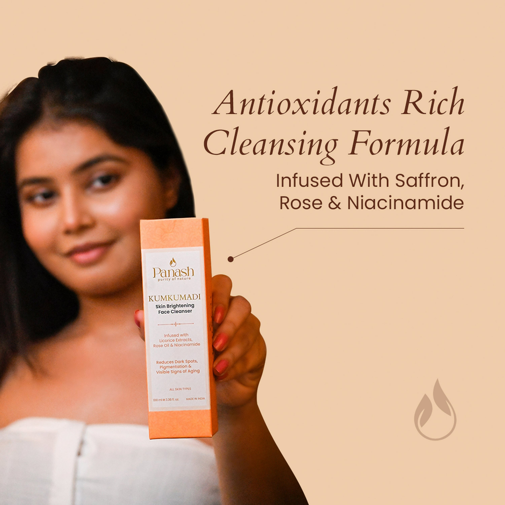 Panash Kumkumadi Skin Brightening Face Cleanser | Grocsy