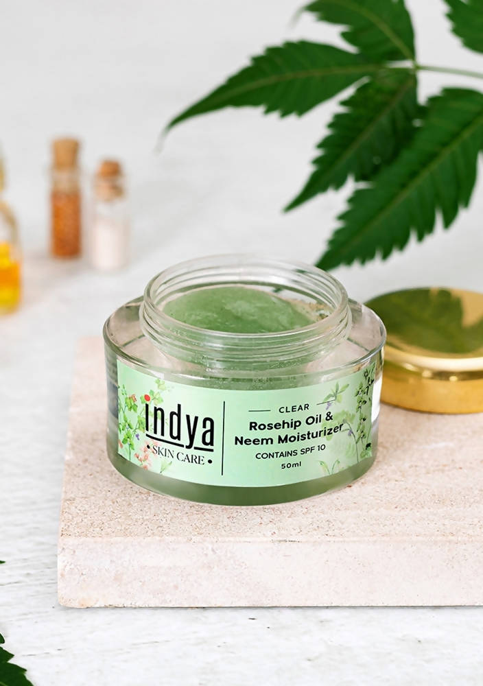 Indya Rosehip Oil & Neem Moisturizer | Grocsy