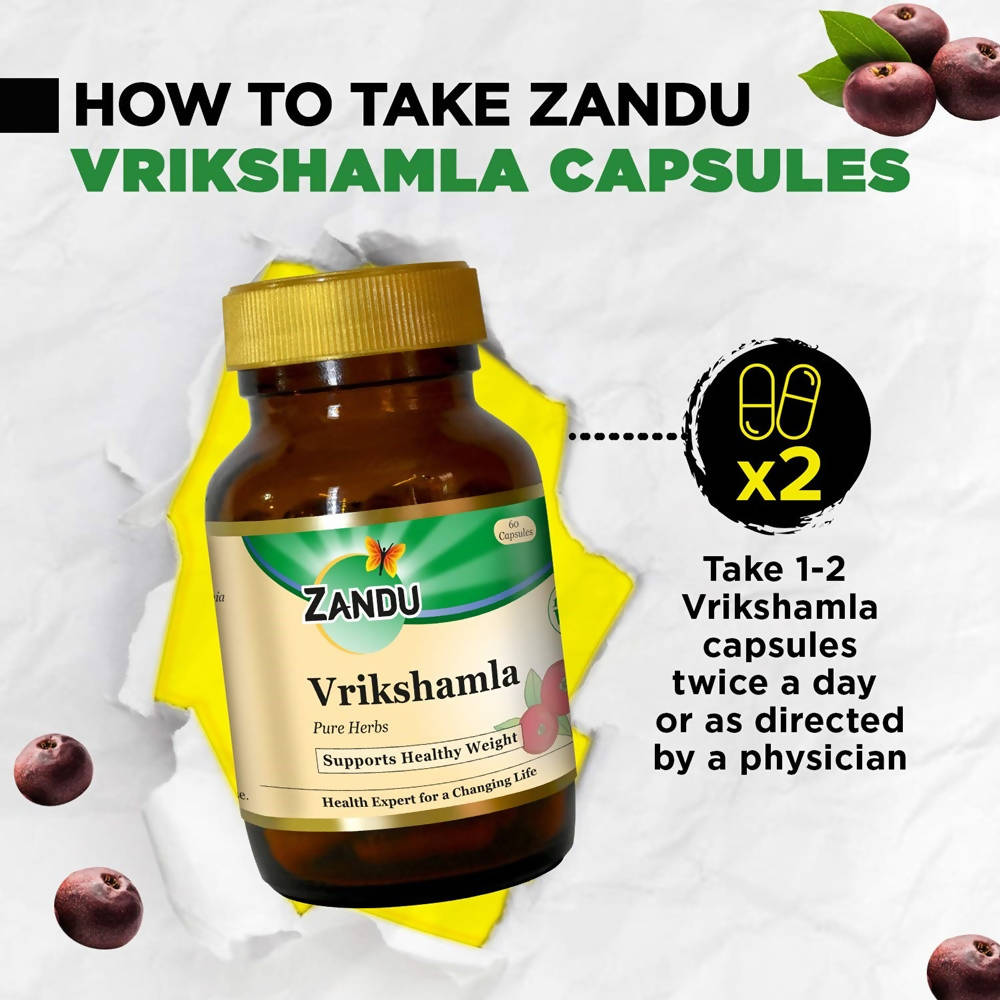 Zandu Vrikshamla Pure Herbs Capsules | Grocsy