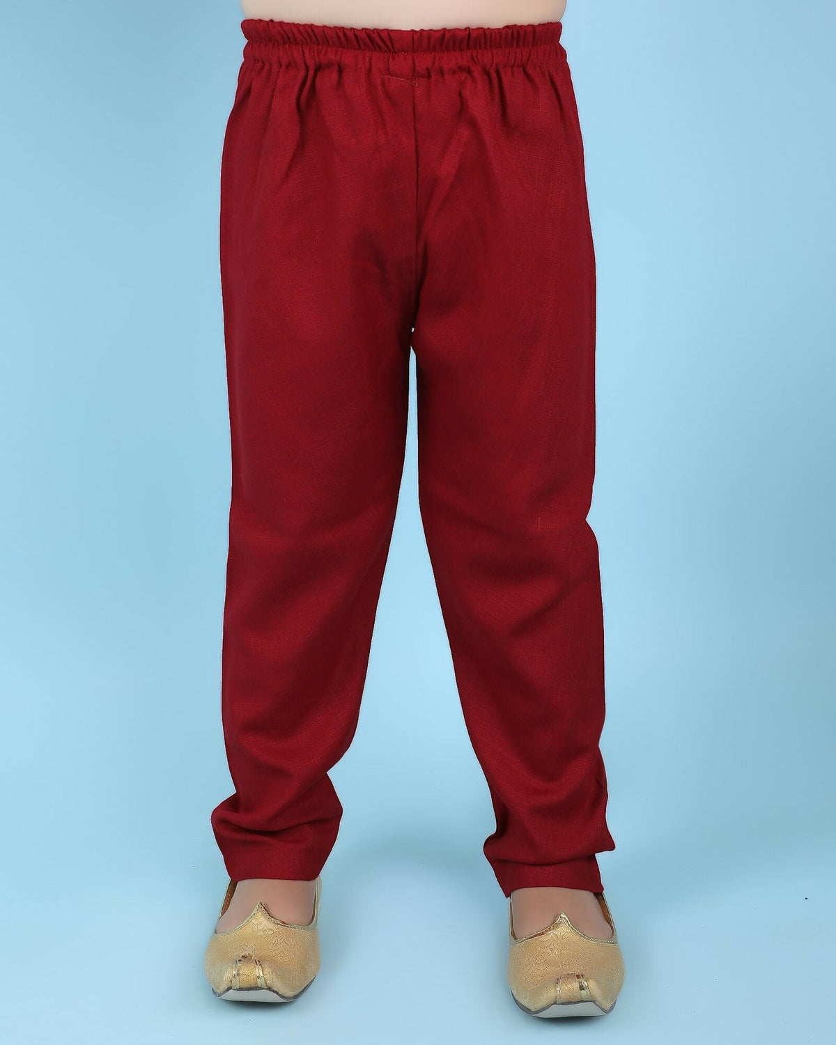 Joban Fashion Kids Island Cotton Full Sleeves Printed Kurta and Pyjama- Maroon | Grocsy