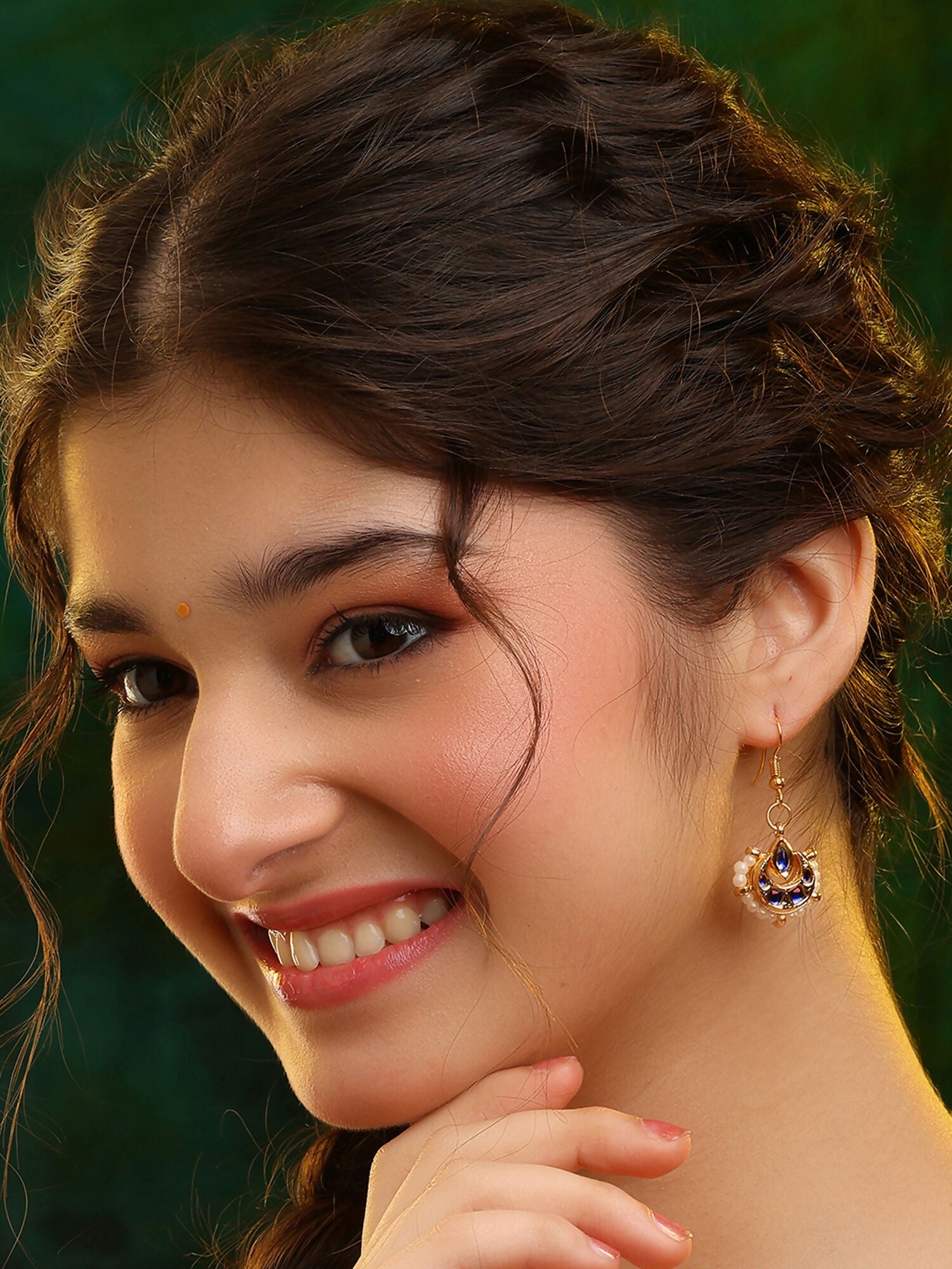 Ruby Raang Nazakat Antique Earrings | Grocsy