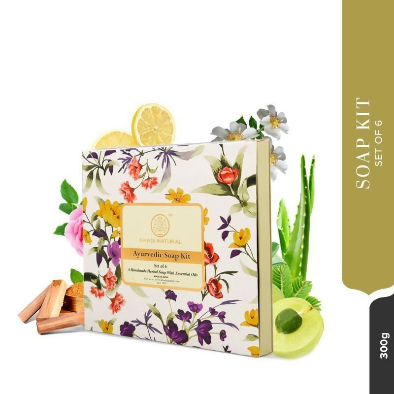 Khadi Natural Ayurvedic Handmade Soap Kit | Grocsy
