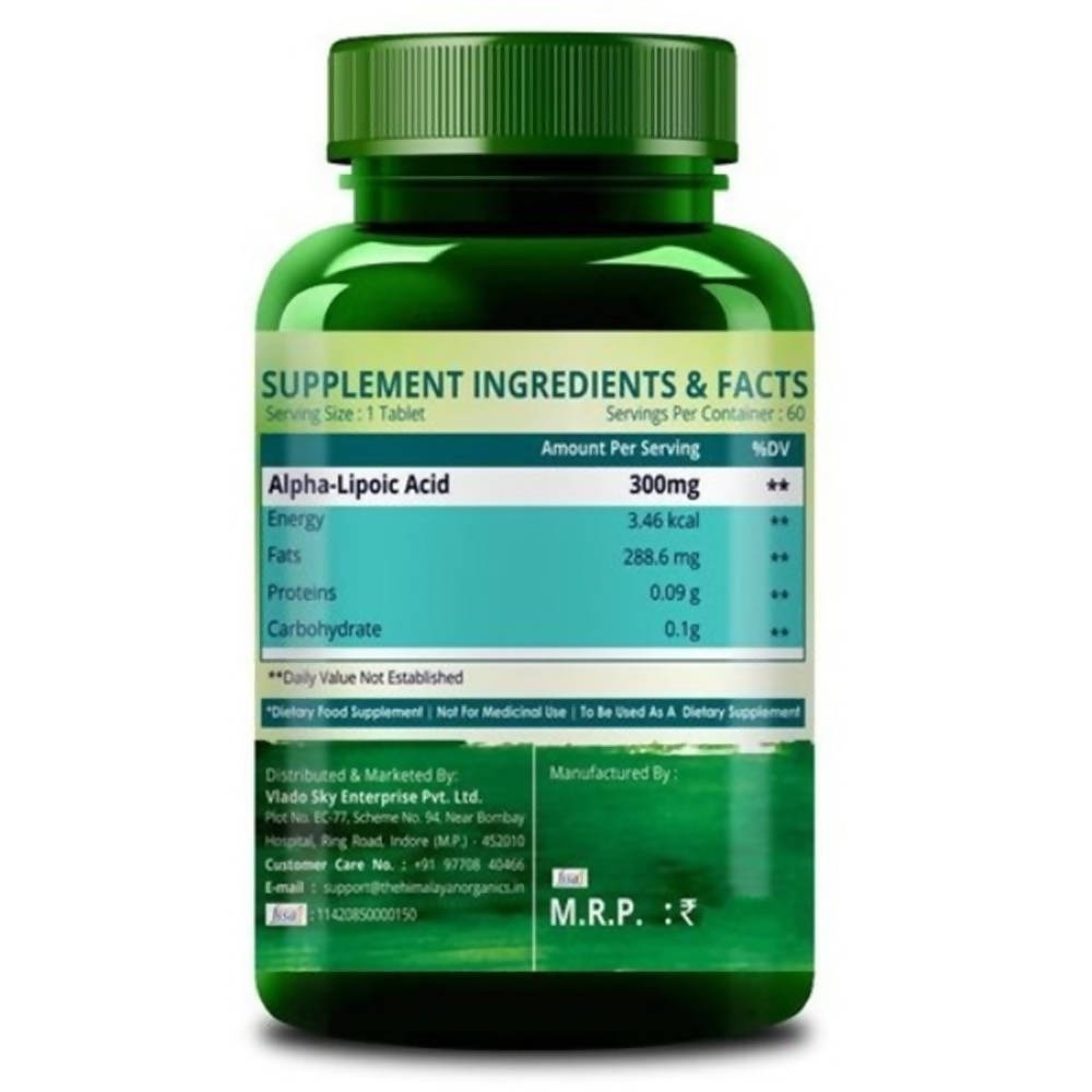 Himalayan Organics Alpha Lipoic Acid Tablets | Grocsy