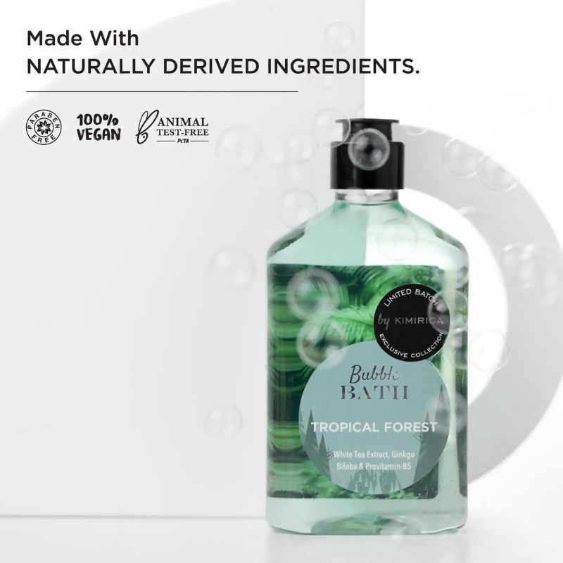 Kimirica Tropical Forest Bubble Bath For Soothing Exotic Bath | Grocsy