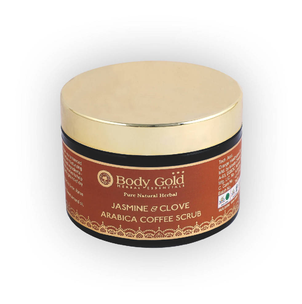 Body Gold Jasmine & Clove Arabica Coffee Scrub | Grocsy
