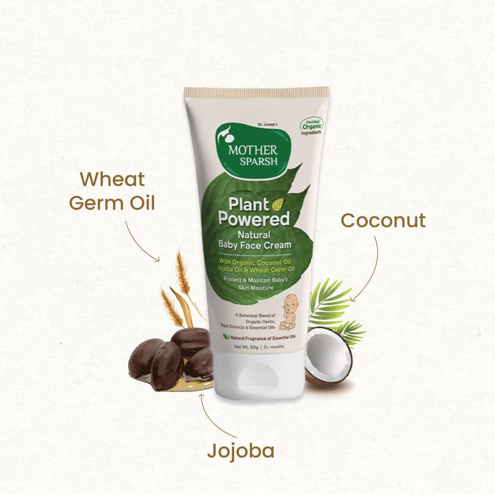 Mother Sparsh Plant Powered Natural Baby Face Cream | Grocsy
