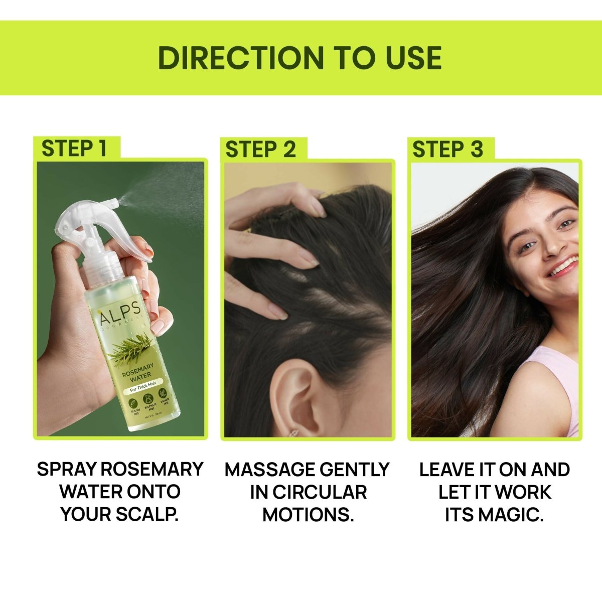 Alps Goodness Rosemary Hair Renewal Duo with Rosemary Water Spray and Rosemary & Curry Leaf Powder - Hair Growth Expert | Grocsy