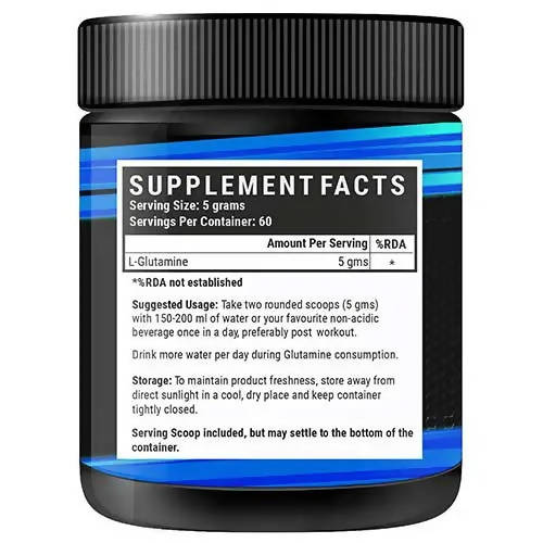 Inlife Micronized L-Glutamine Powder | Grocsy
