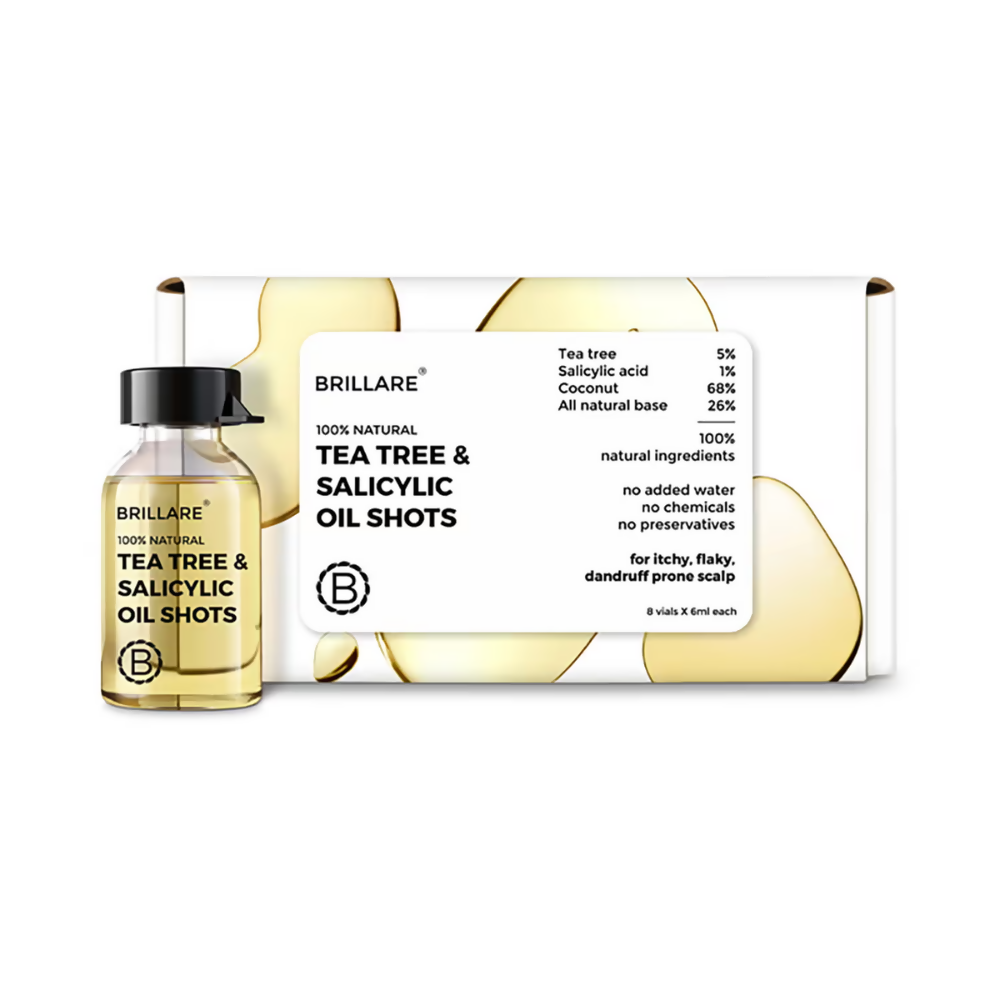 Brillare Tea Tree & Salicylic Oil Shots For Dandruff Control | Grocsy