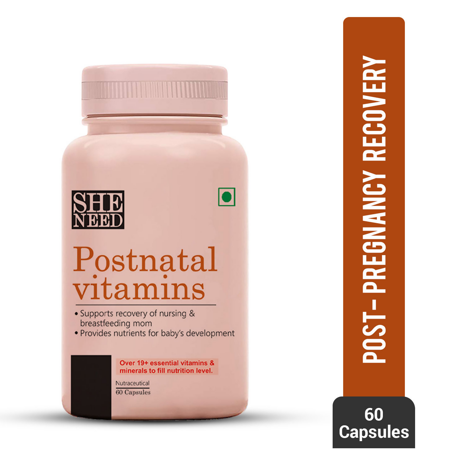 SheNeed Postnatal Vitamins Supports Recovery Capsules | Grocsy