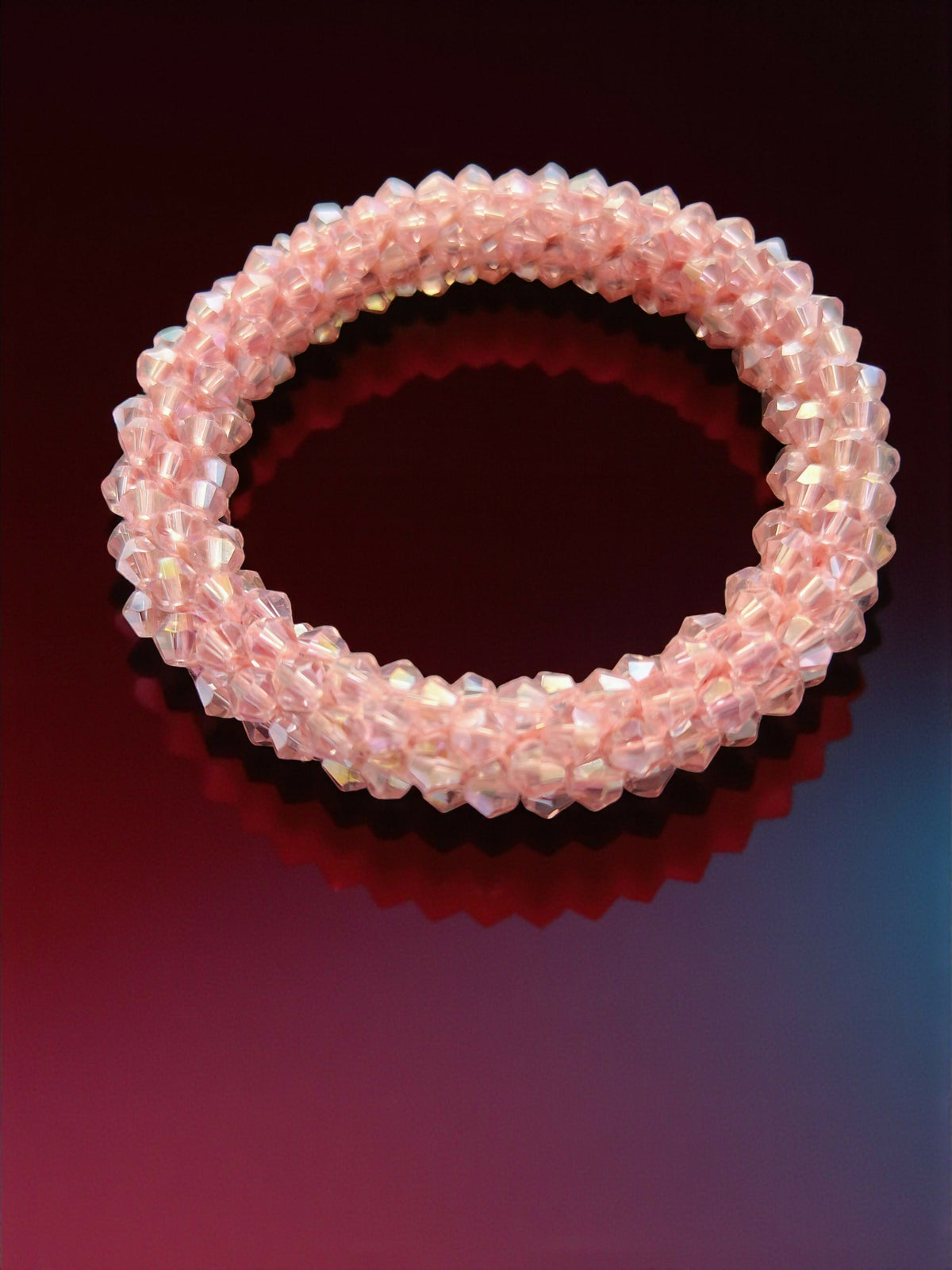 Inhanns Unisex Crystal Bloom – Adjustable Crystal Bead Bracelets - Baby Pink | Grocsy